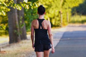 walking fitness girl